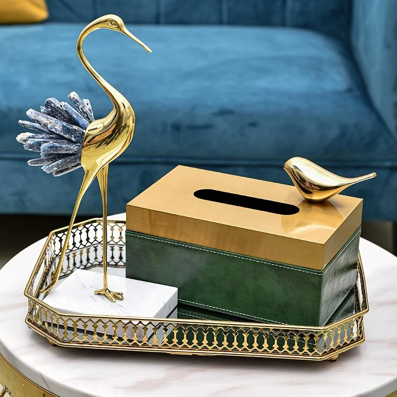 Home Hotel Fashion Cover Storage metal cheap napkin holders leather cover tissue box