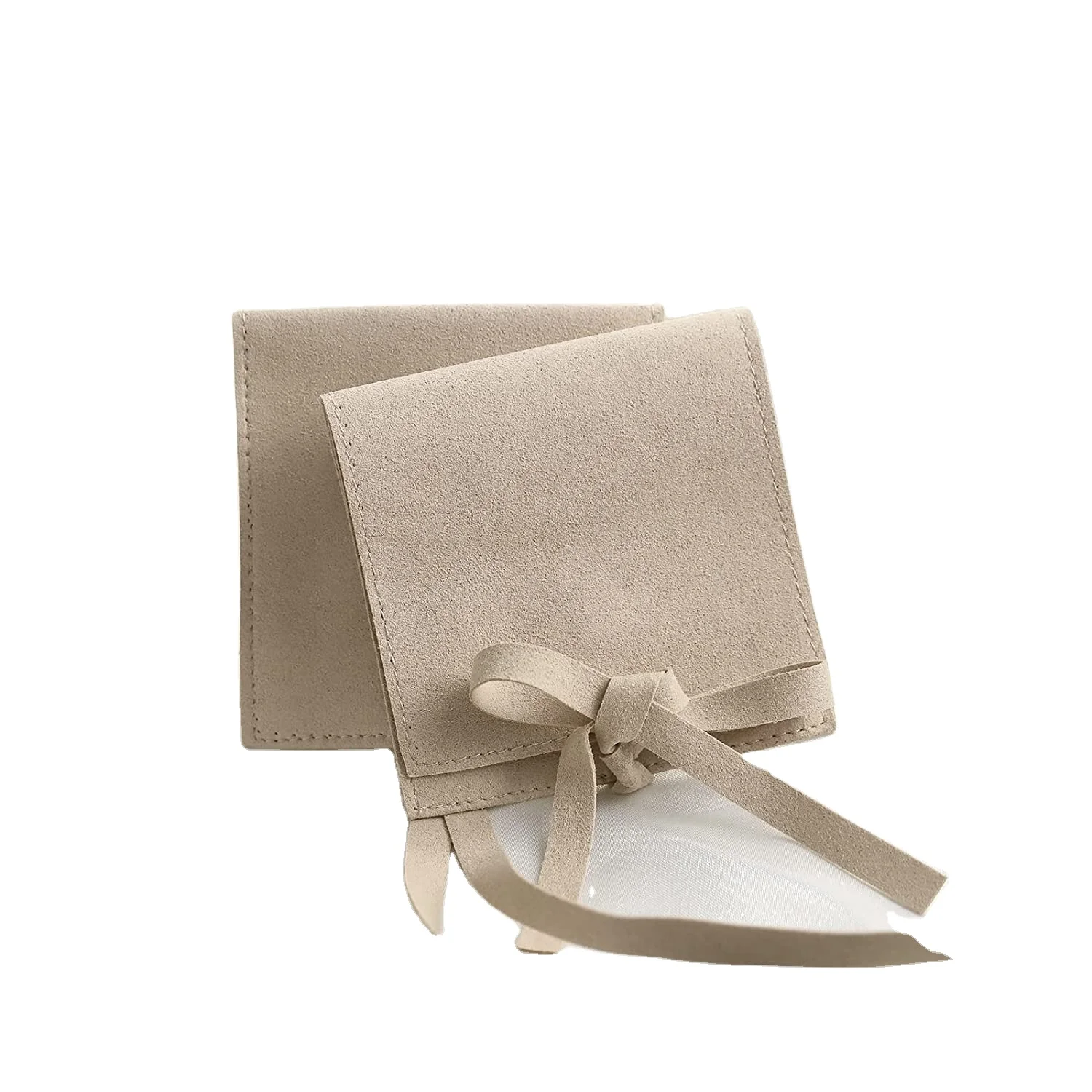 Custom Logo Printed Velvet Envelope Mirror Eye Shadow Packaging Bag Cosmetic Jewelry Envelope Gift Velvet Pouch