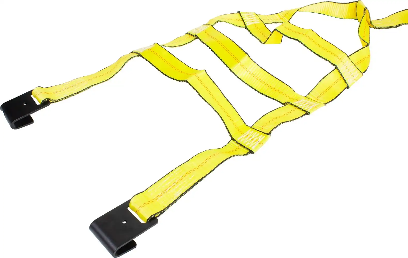 Wholesale Polyester Tow Dolly Basket Straps with Flat Hooks Tires Wheels Car Wheel Straps Auto Tie Down Wheel Net