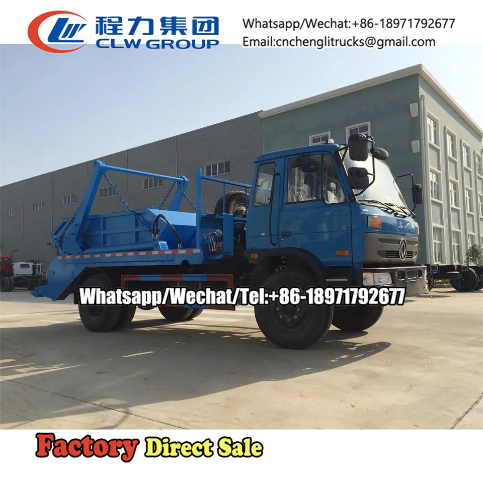 Cheap price Swing Arm Garbage Truck 4x2 hydraulic arm roll off container garbage truck for sale