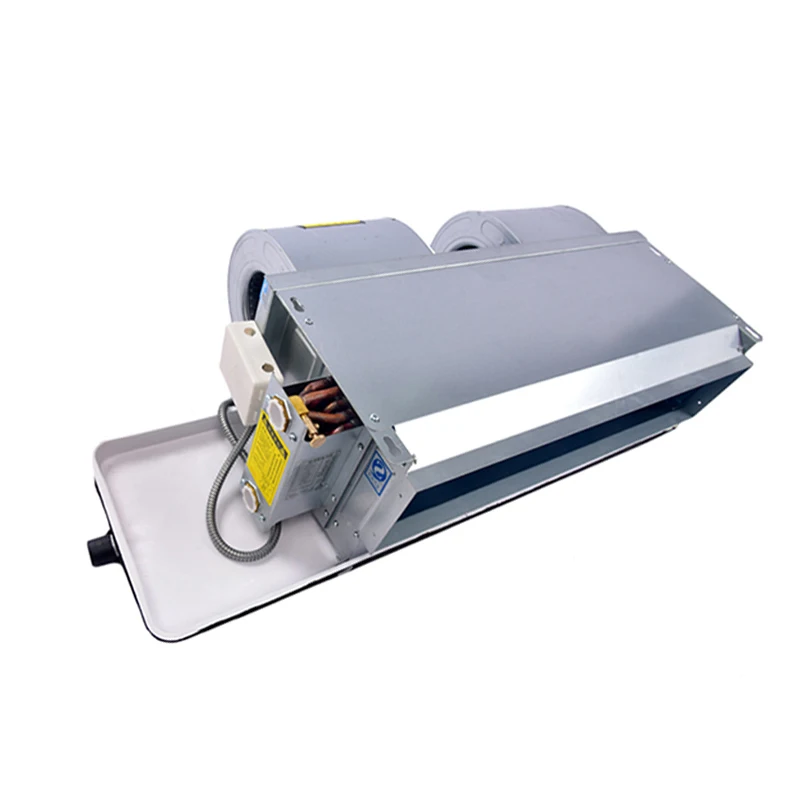 2 pipe Ducted Horizontal Ceiling Concealed FCU Fan Coil Unit Price  for Central Air Conditioning System