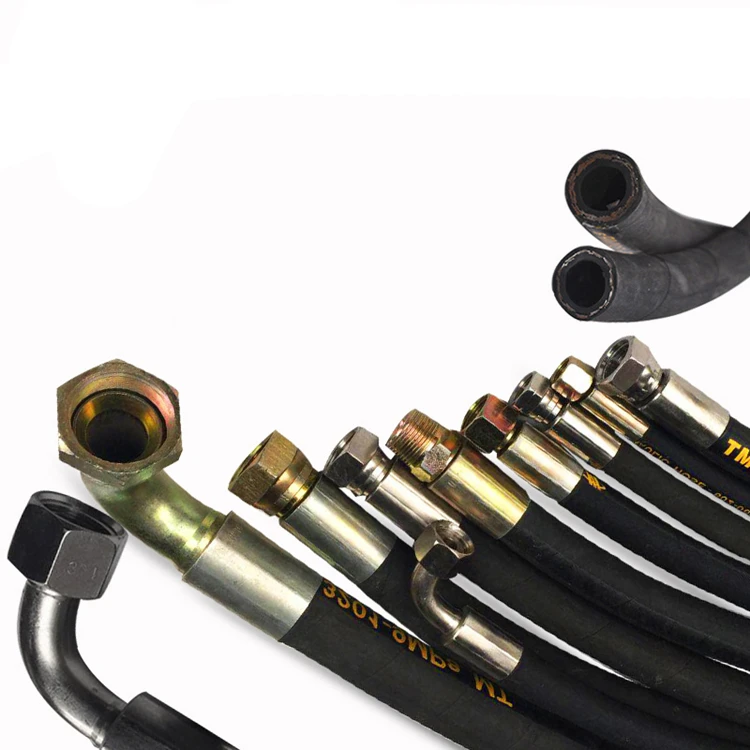 SAE 100R1 Brand names customized nitrile synthetic gasoline /oil/fuel hoses resistant hydraulic rubber hose