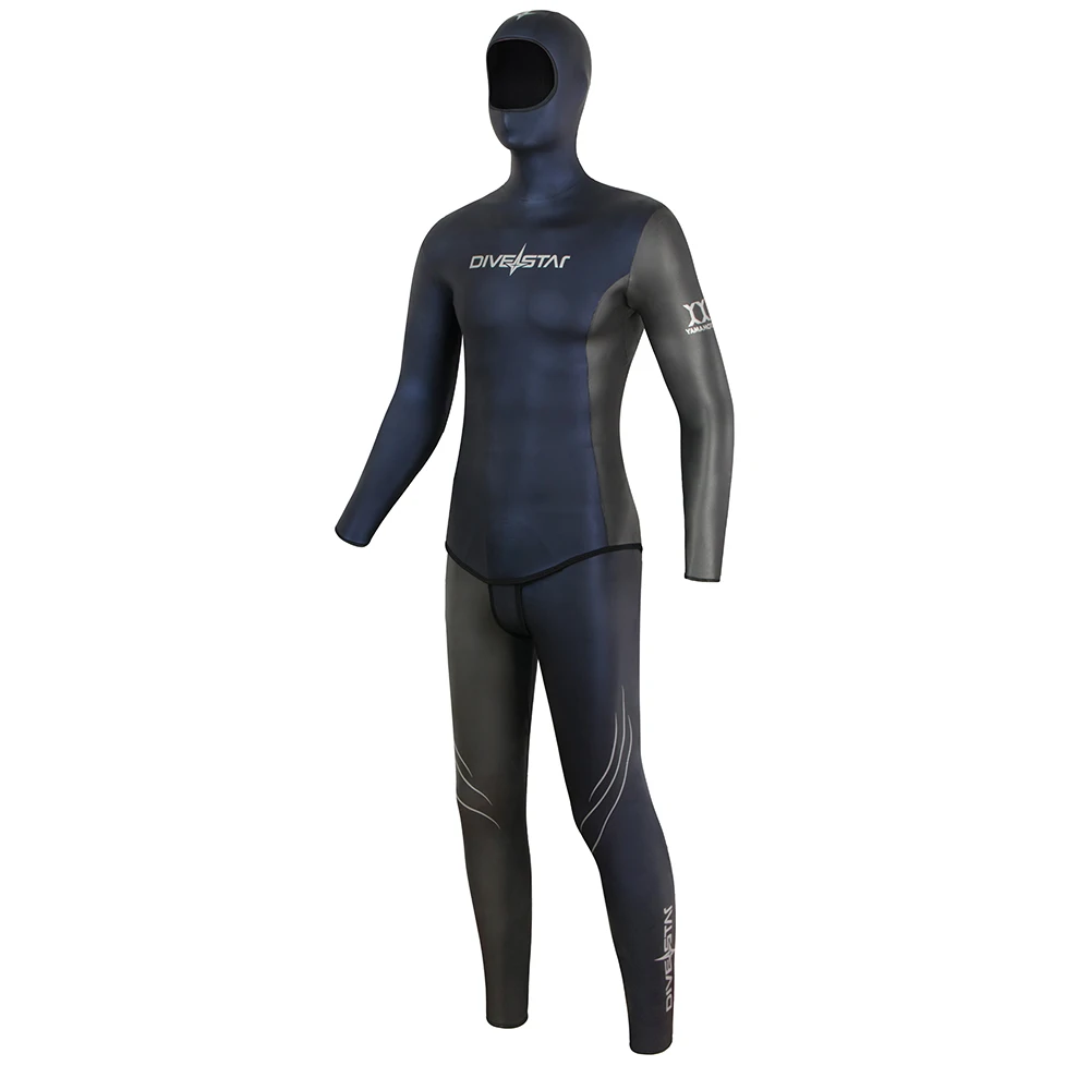 DIVESTAR New design Two-piece 3mm Neoprene Color Combination Style Super Stretchy Yamamoto Glide skin Freediving Wetsuit