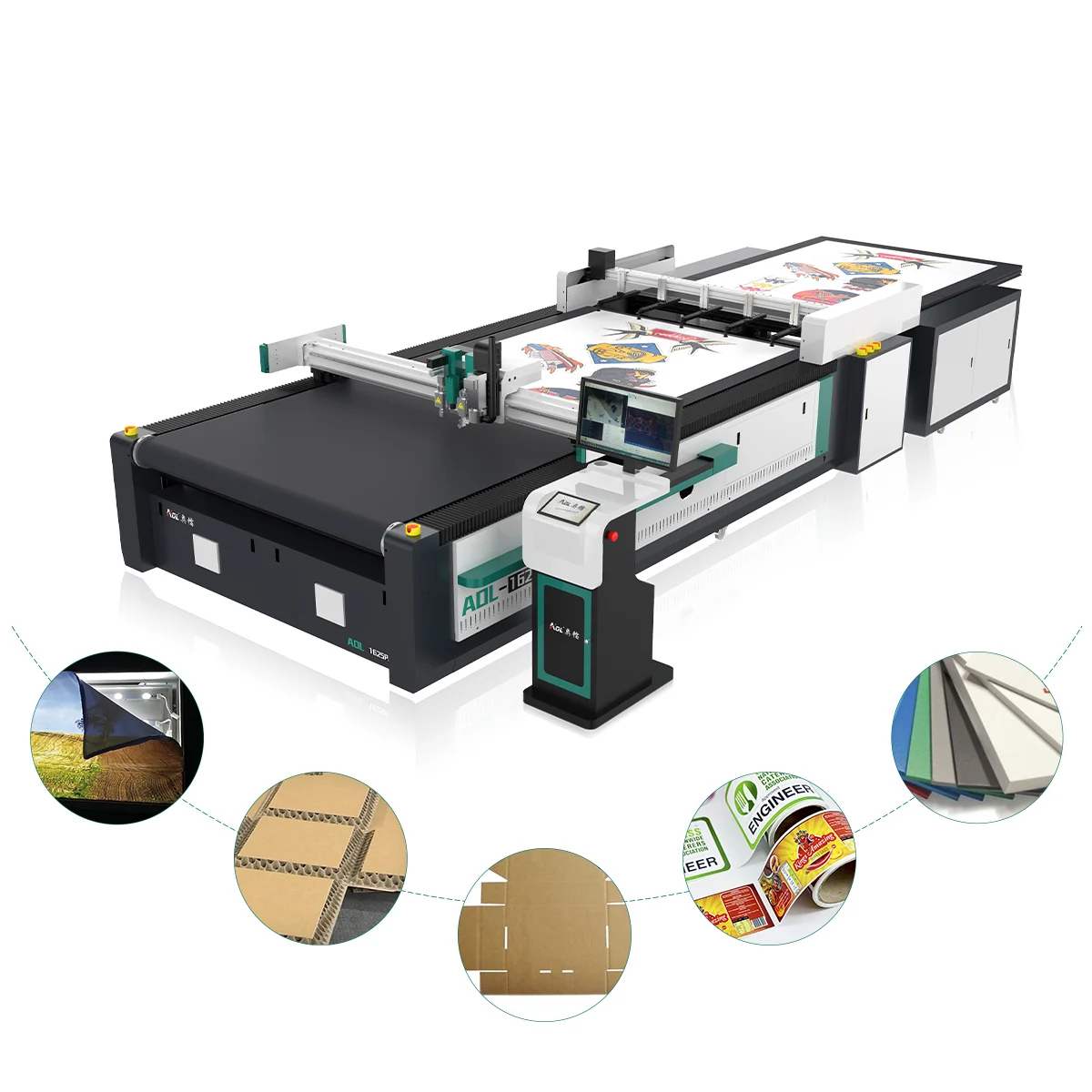 corrugated cardboard/glass fiber cutting machine, gasket cutting machine price