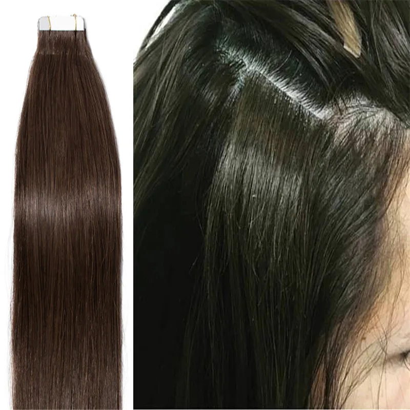 100% Cuticle Aligned piano 613/18 invisible seamless human hair weft tape in hair extensions