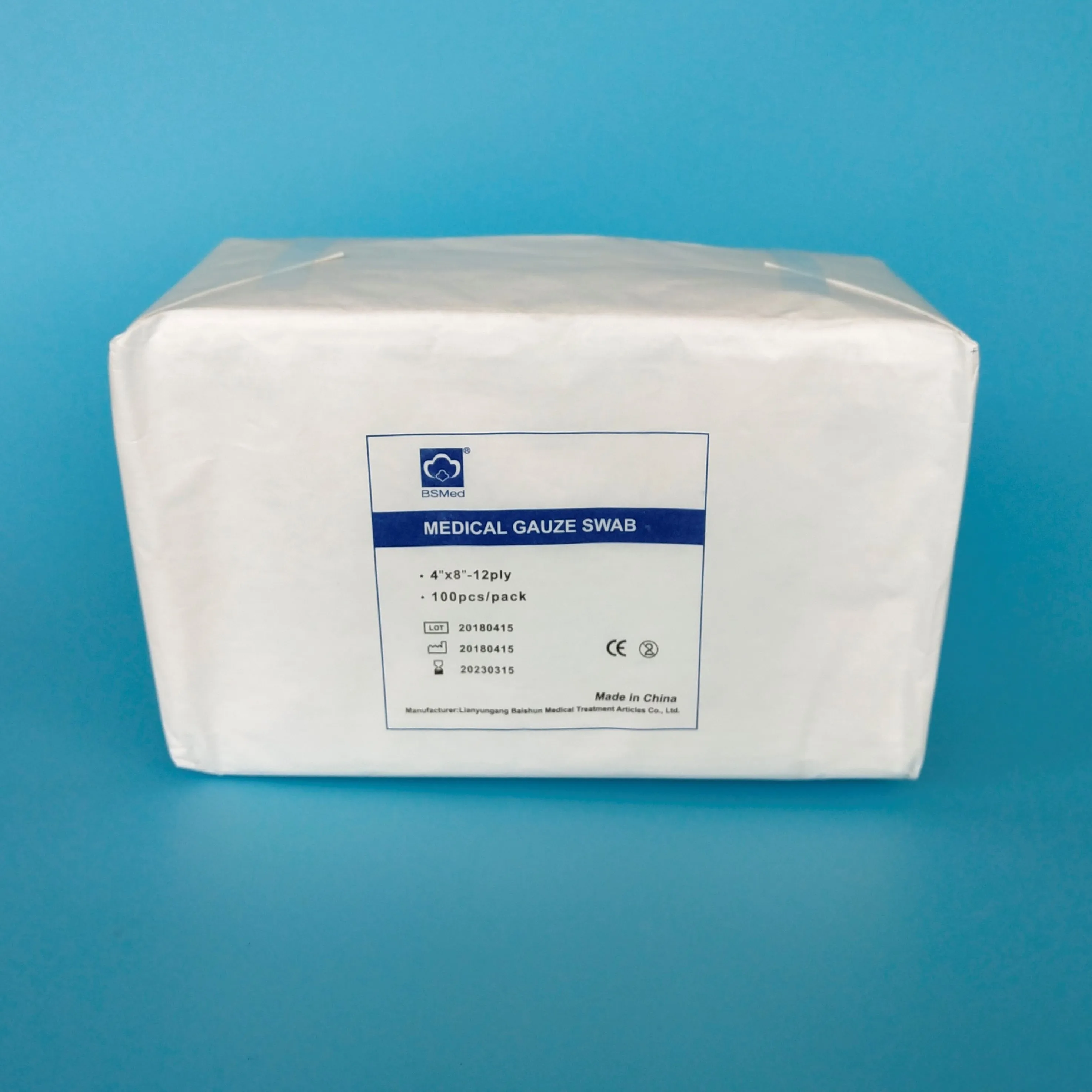 High quality 100% natural cotton Medical Absorbent sterile or non sterile gauze swabs