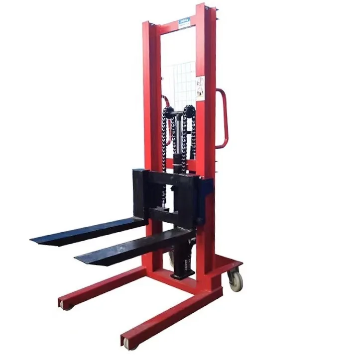 CANMAX Manufacturer High Quality Warehouse 1T 2T 3T Hydraulic Sturdy Durable Pedal Lift Manual Hand Pallet Stacker Forklift
