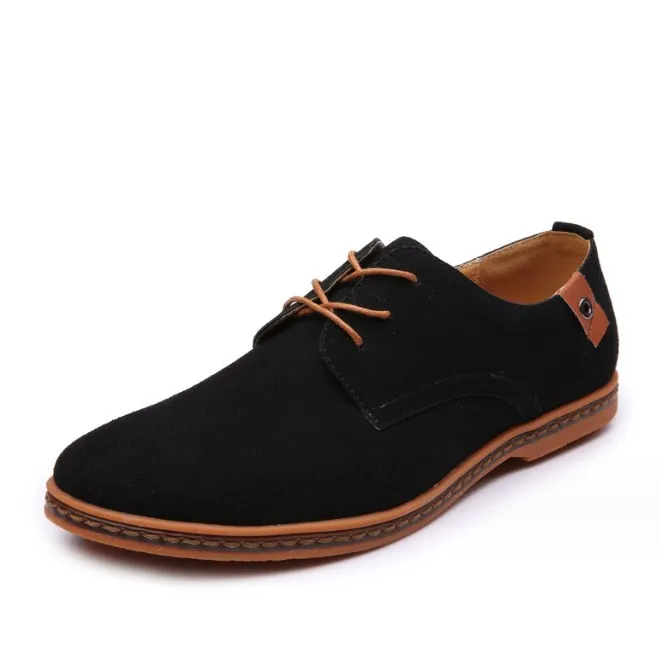 UP-0168J 2023 new design mens suede leather casual shoes lace up dress business shoes