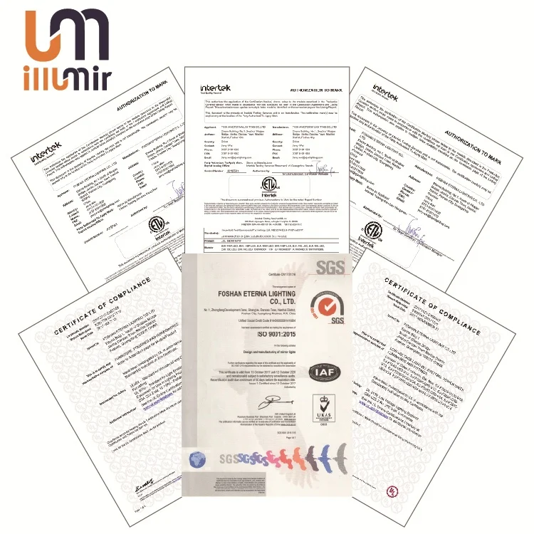 Modern Fashion Wall Mount Illuminated Lighted LED Bathroom Mirrored Medicine Mirror Cabinet