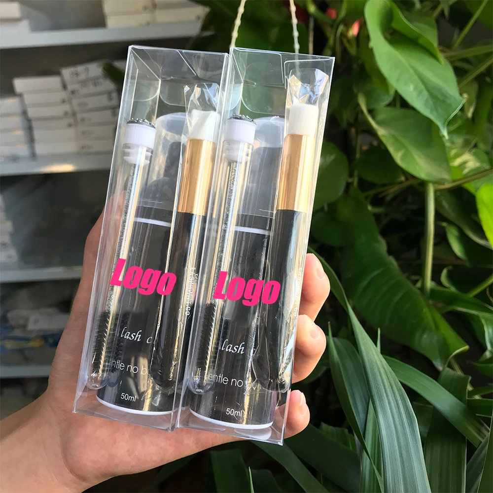 Abonnie Tear Free And Vegan Friendly Lash Extension Foam Shampoo Bottle Lash Shampoo Concentrate Kit Private Label With Brushes