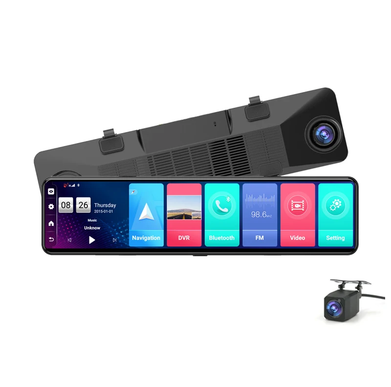 Автомобильный gps-навигатор 12 дюймов 4G Android 8 1 ADAS WiFi авторегистратор видеорегистратор HD 1080P 2 ГБ + 32 удаленный