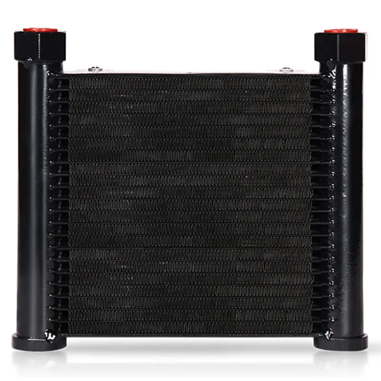 Excellent anti-seismic aluminum heat exchanger hydraulic oil cooler with fan