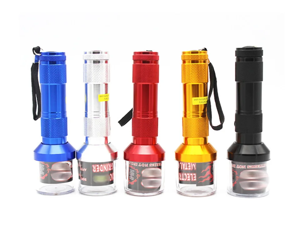 Super Practical Customizable Aluminum Portable Automatic Tobacco Weed Electric Dry Herb Grinder