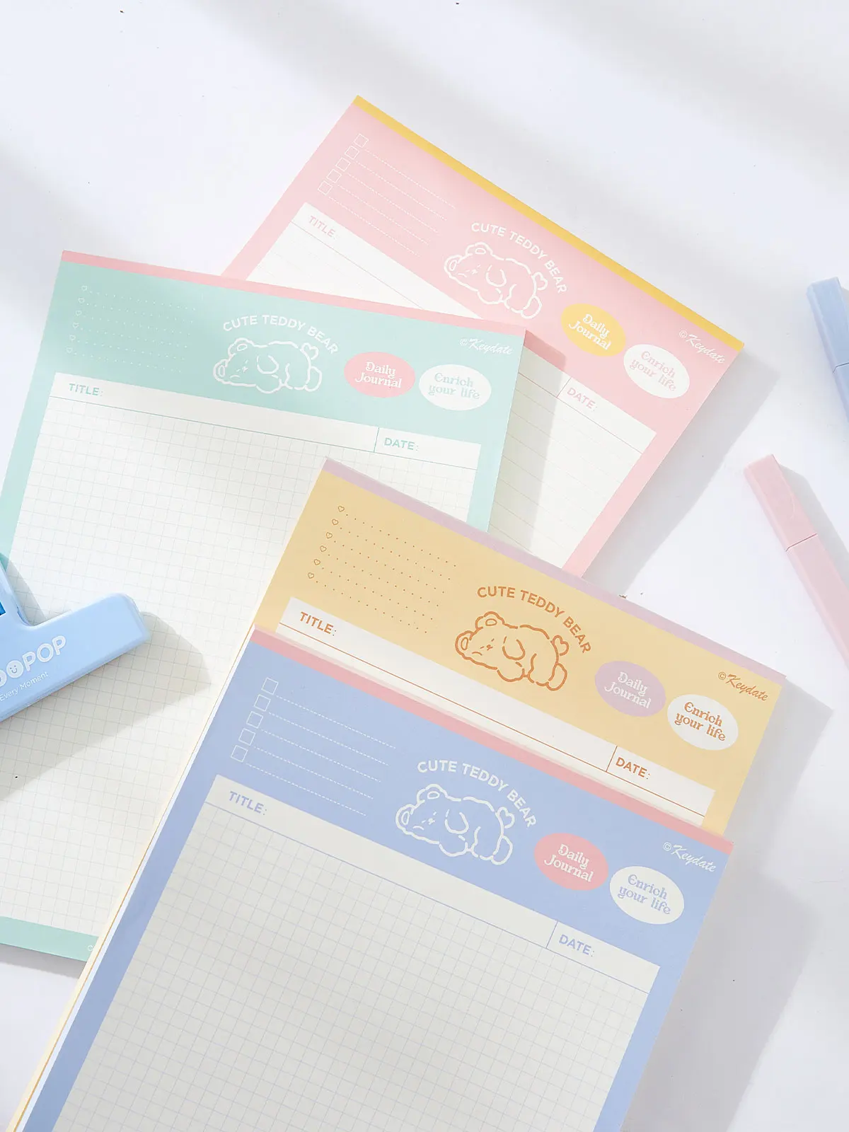 Afternoon tea series candy color custom size customizable school supplies wholesale cheap notepad