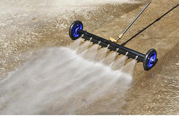 24 Inch 7-Hole Adjustable Water Broom Dual Function High Pressure Cleaning Machine for Car Chassis and Road Vehicle Tools