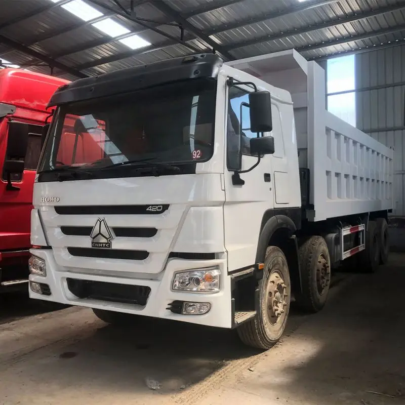 Second Hand Dump Truck Howo Diesel Dump Truck 8*4 371hp 375hp Hot Sale
