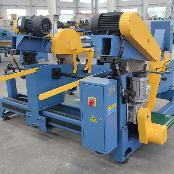 450mm Double Saw Blade Wood Planks Cross Cutting Machine