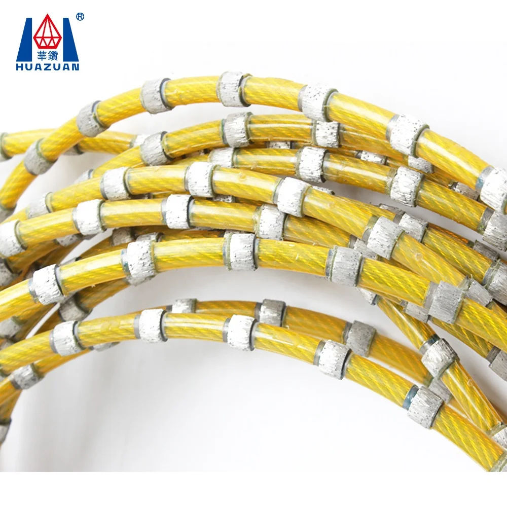 China Sintered Beads Diamond Wire Saw for marble cutting
