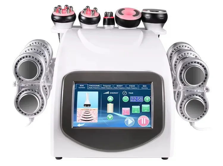 Auro 6 in 1 Multifunctional Body Sculpting Weight Loss Radio Frequency Skin Rejuvenation Cavi Slimming Machine 40K