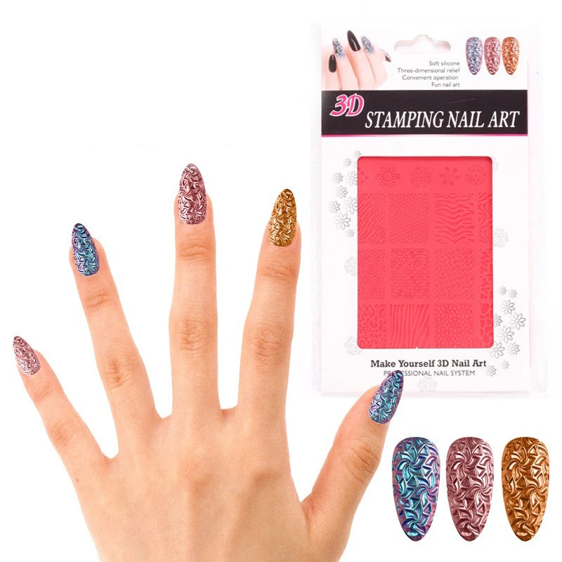 Пластины для дизайна ногтей, силиконовые наборы, штамп, инструмент для переноса печати, пластины для стемпинга ногтей, пластины для стемпинга с роскошным логотипом бренда, пластина для стемпинга ногтей