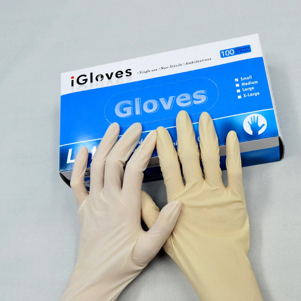 Latex Glove Condom Powder Free Gloves Black