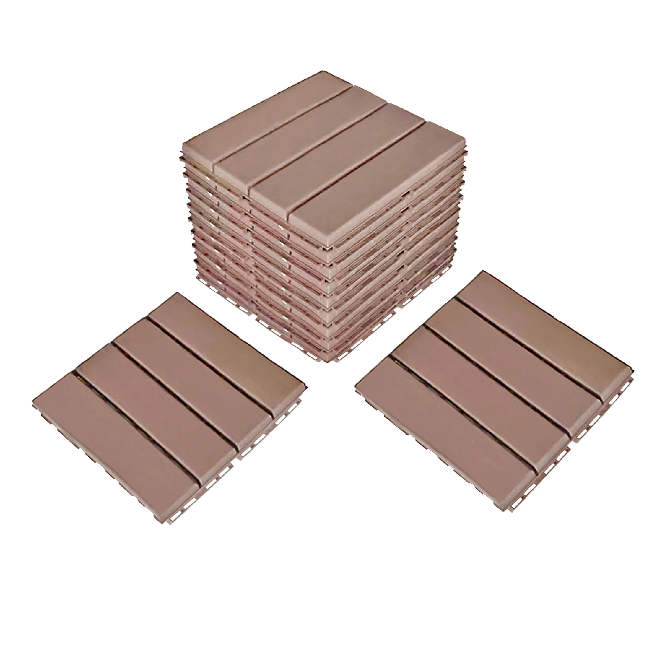 Hot selling  anti-slip interlocking outdoor patio deck tiles