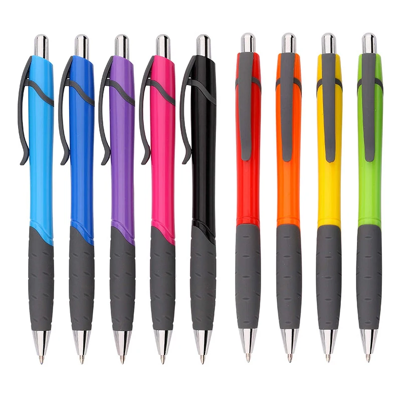 Мягкая ручка выдвижные ручки популярная дешевая Подарочная пластиковая шариковая рекламная индивидуальная с логотипом на