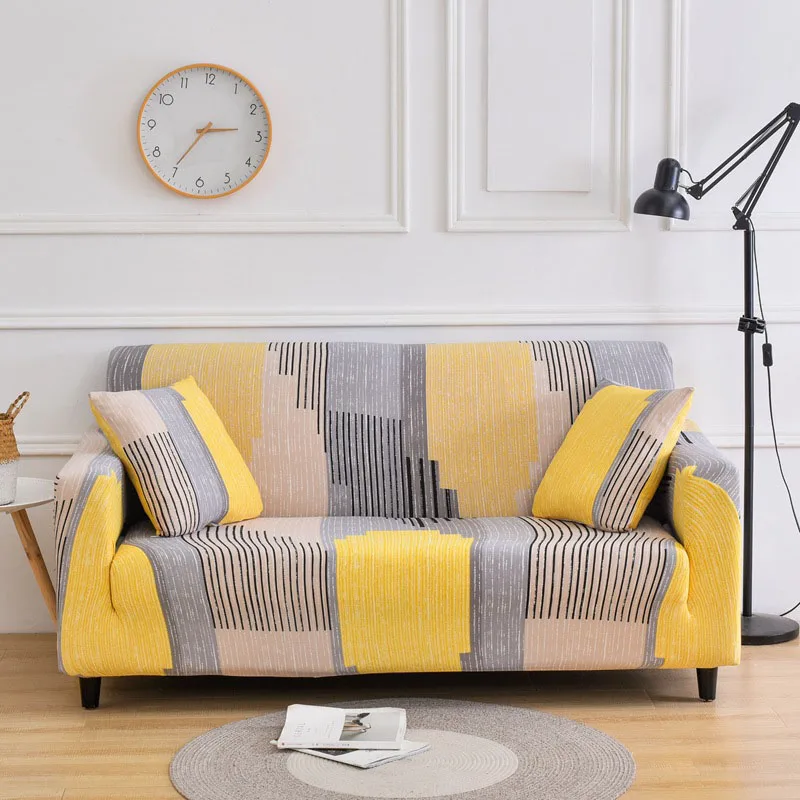 Modern  Quality Printed Sofa Protector Cover For Home Living Room Couch Slipcovers