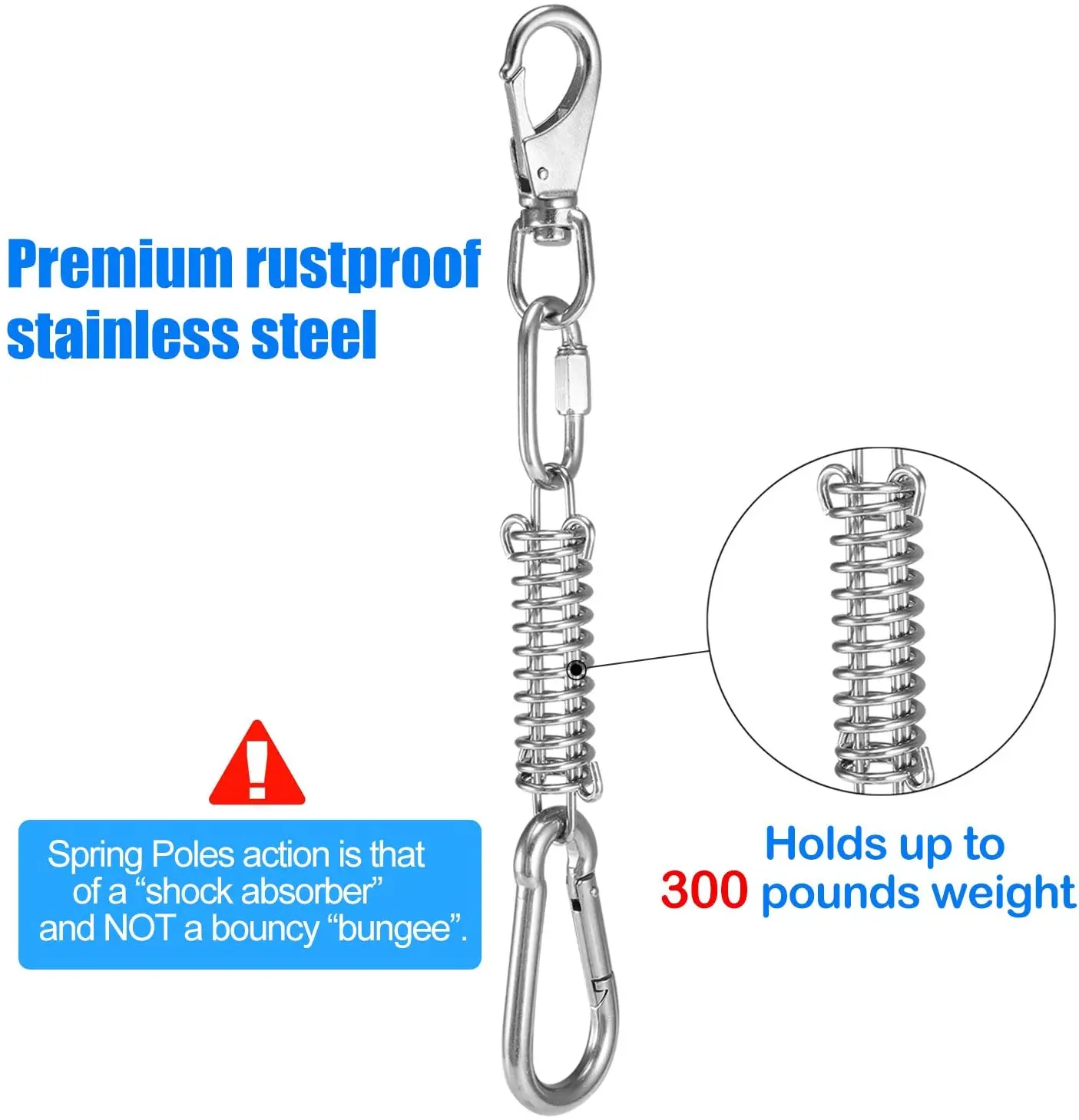 
Dog Hanging Bungee Tug Toy Strong Interactive Durable Retractable Tug of War Dog Rope Toy 