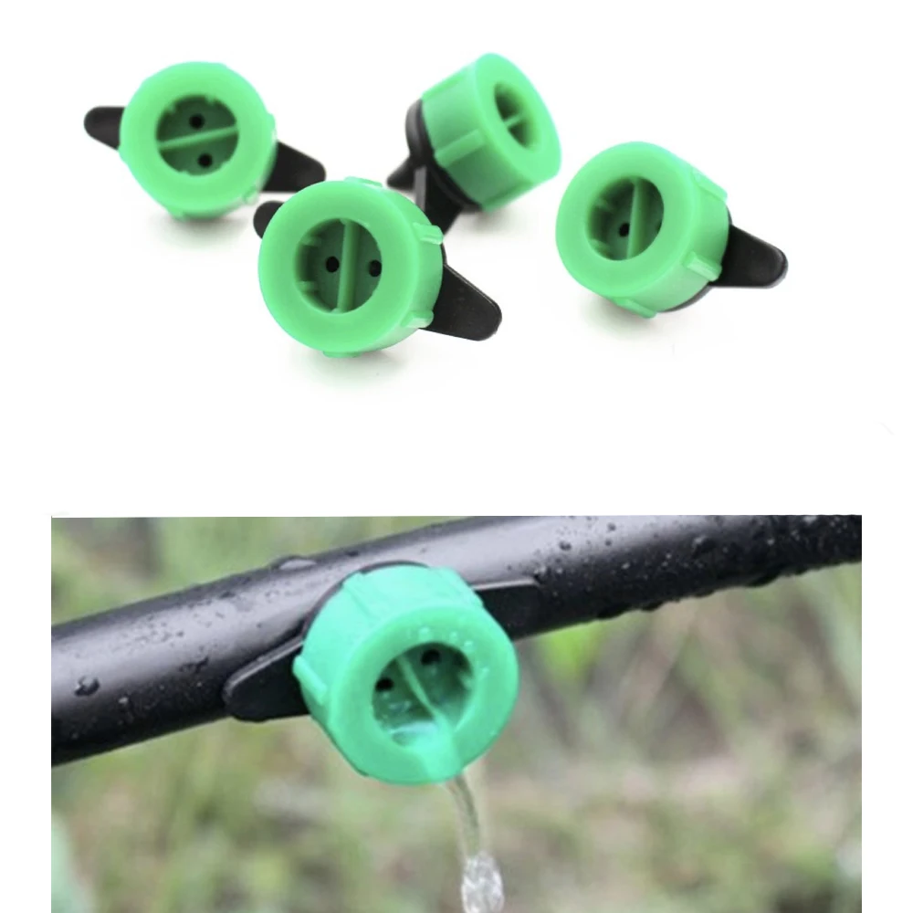 Garden Drip Irrigation Water Saving 0-70L/h Flux Adjustable Green Good Quality Irrigation Dripper