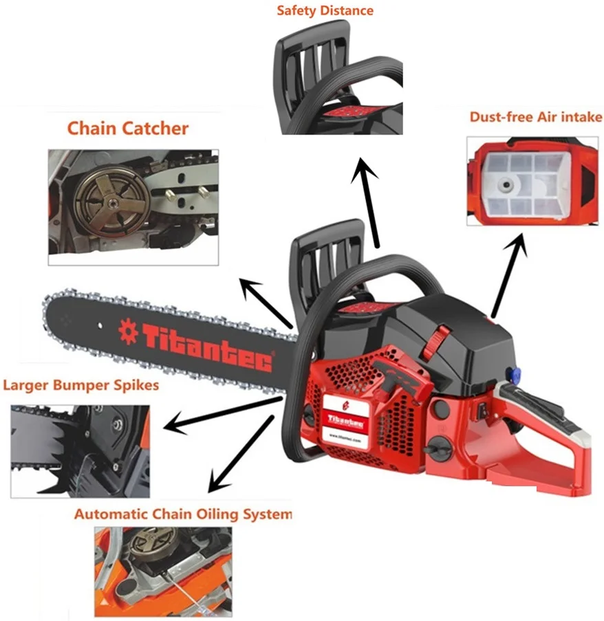 power saw 18 inch 20 inch 22 inch 58cc chain saw