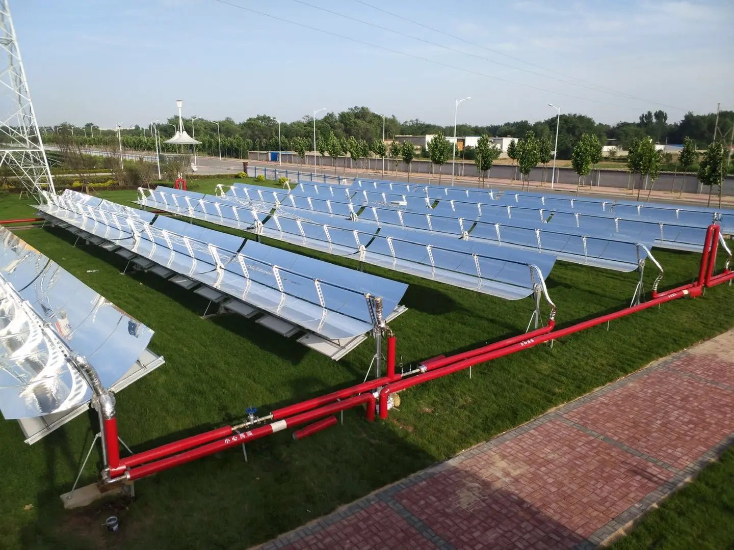 High cost-efficient solar industrial heat process  solar parabolic trough collector concentrator