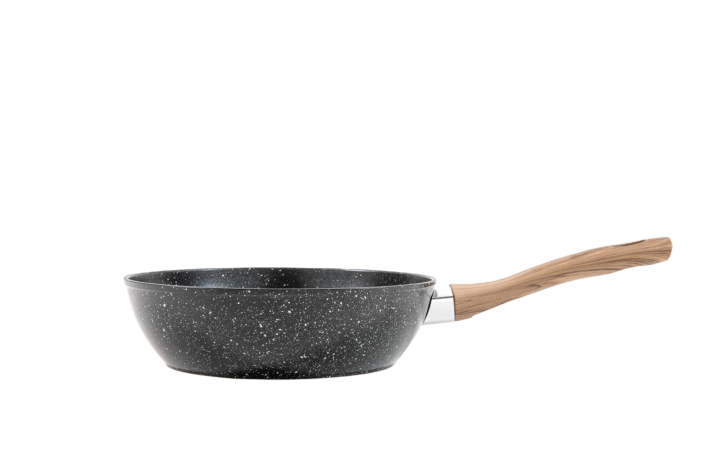 Marble Best Selling non stick Deep Fry Pan Kitchen Pan with Black Marble Nonstick Coating stone-coated deep fry pan