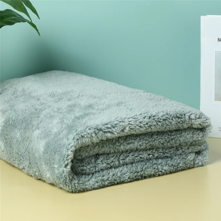 High quality double side shu velveteen sherpa fleece fabric