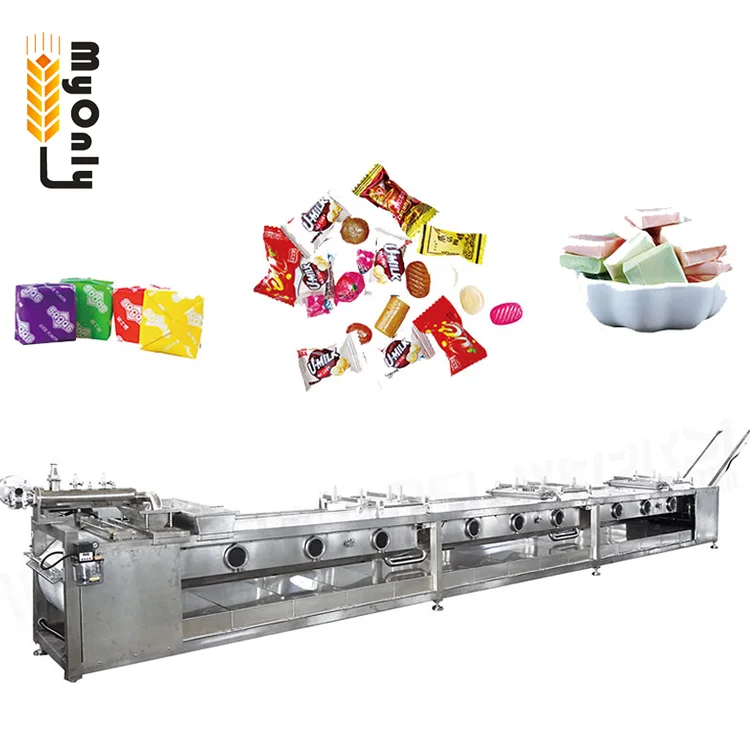 Industrial Full Automatic Lollipop Making Machine Sweet Hard Lollipop Production Line