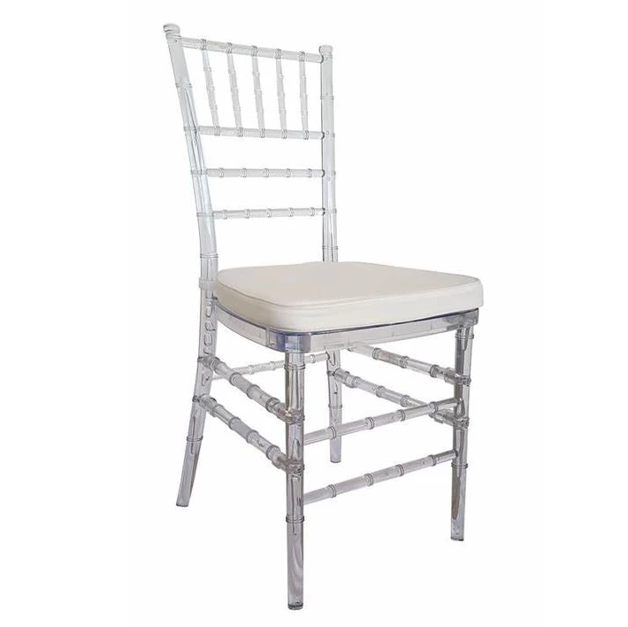 Современный хит продаж прозрачный Штабелируемый пластиковый свадебный акриловый полимерный прозрачный стул chiavari