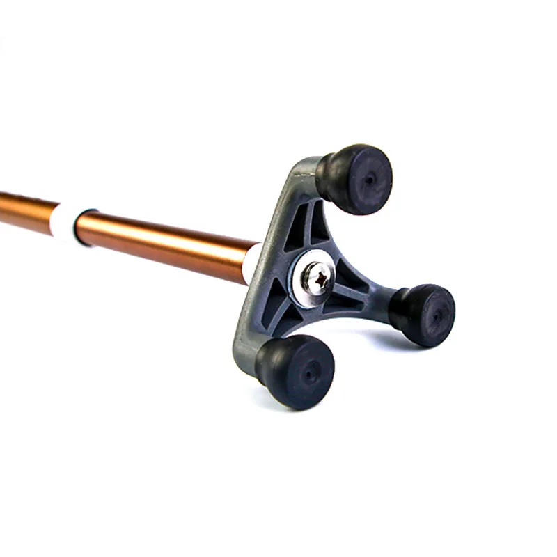 NPOT Ninghai professional high quality stable walking stick for old magnet therapy handle with LED flashlight