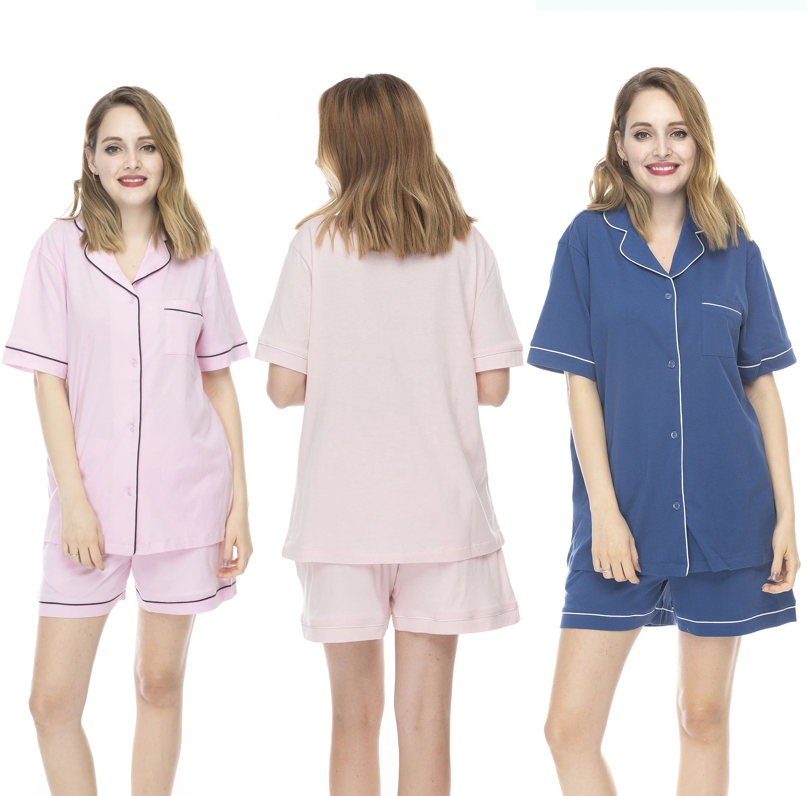 
100% Cotton Sleep Pants Pajamas Shorts Pyjamas sets for women 
