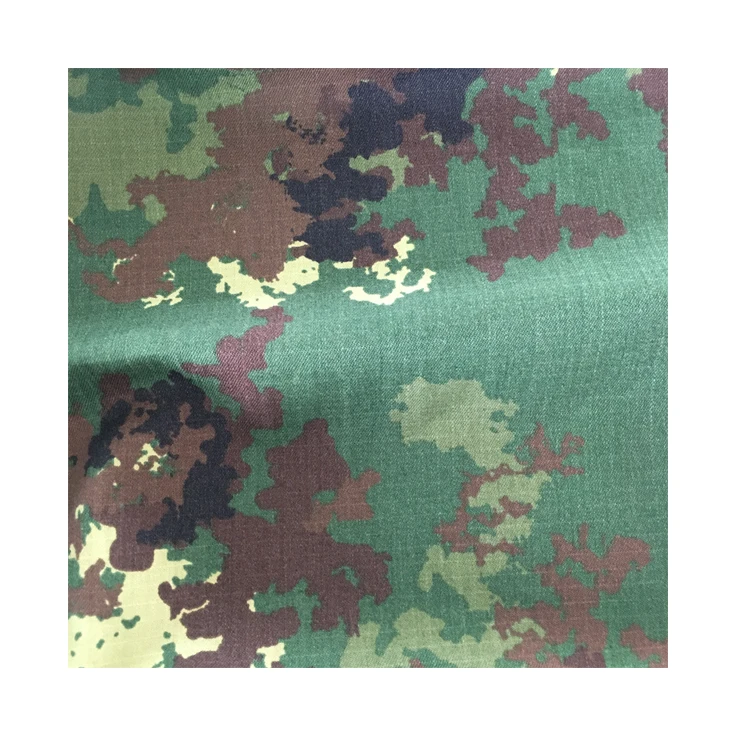 2021 new china fabric textile knit fabric printed cotton Aramid grain rubber woodland camouflage fabric