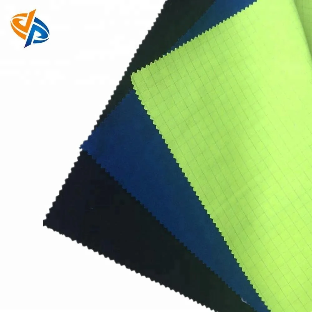 Woven Fabric composed of Modacrylic Cotton and Static Wire for Flame Retardant and Antistatic