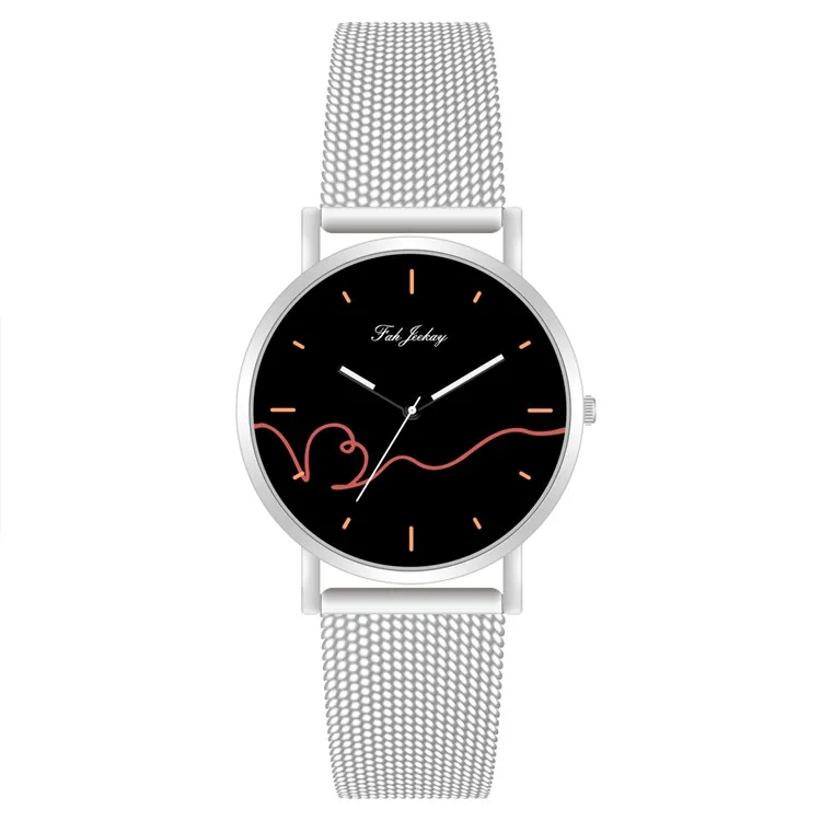 
Couple Arabic digital watch Digital mesh belt literary retro male and female student watch 