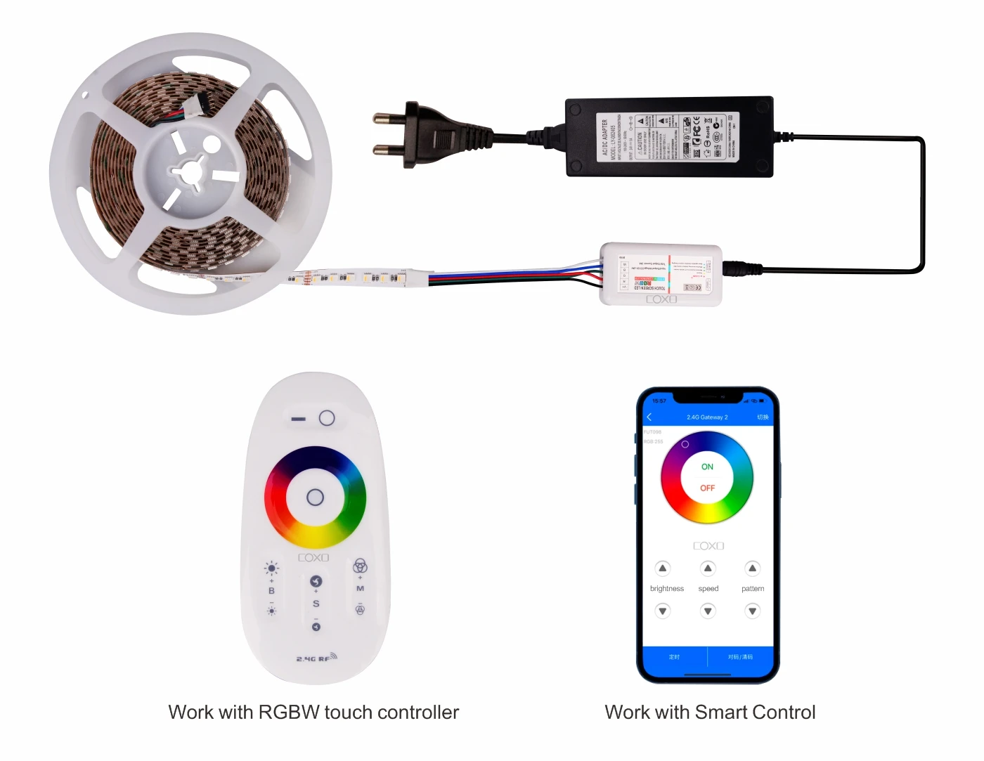 A5050 60leds 12mm Wide RGBW Led Strip Light