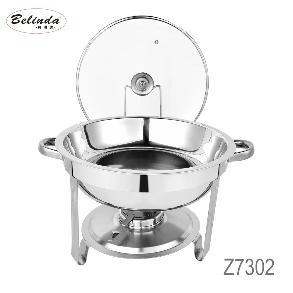 Factory Supplies Golden Chafing Dishes Chafer Dish Buffet Set With Hanger Stainless Steel Food Warmer Bulk Mini Chafing Dish