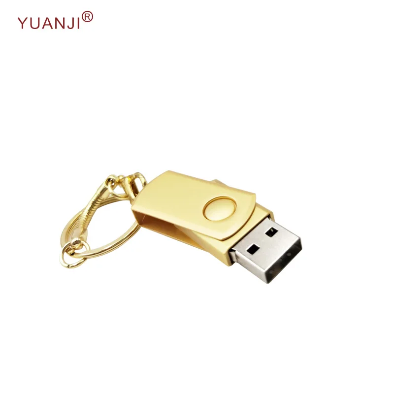 Shenzhen Manufacturer Rose Golden Silver Metal USB Stick with Large-capacity