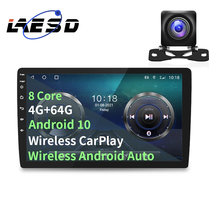 10,1 дюймовый сенсорный экран 4G RAM 64G ROM встроенный беспроводной carplay 4G LTE