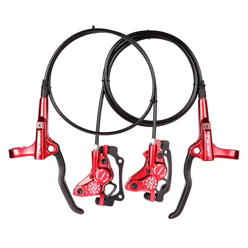 BLOOKE High Quality M7020 Bicycle Oil Hydraulic Brakes 800mm 1400mm For Bikes 4 Piston MTB Hydraulic Brake