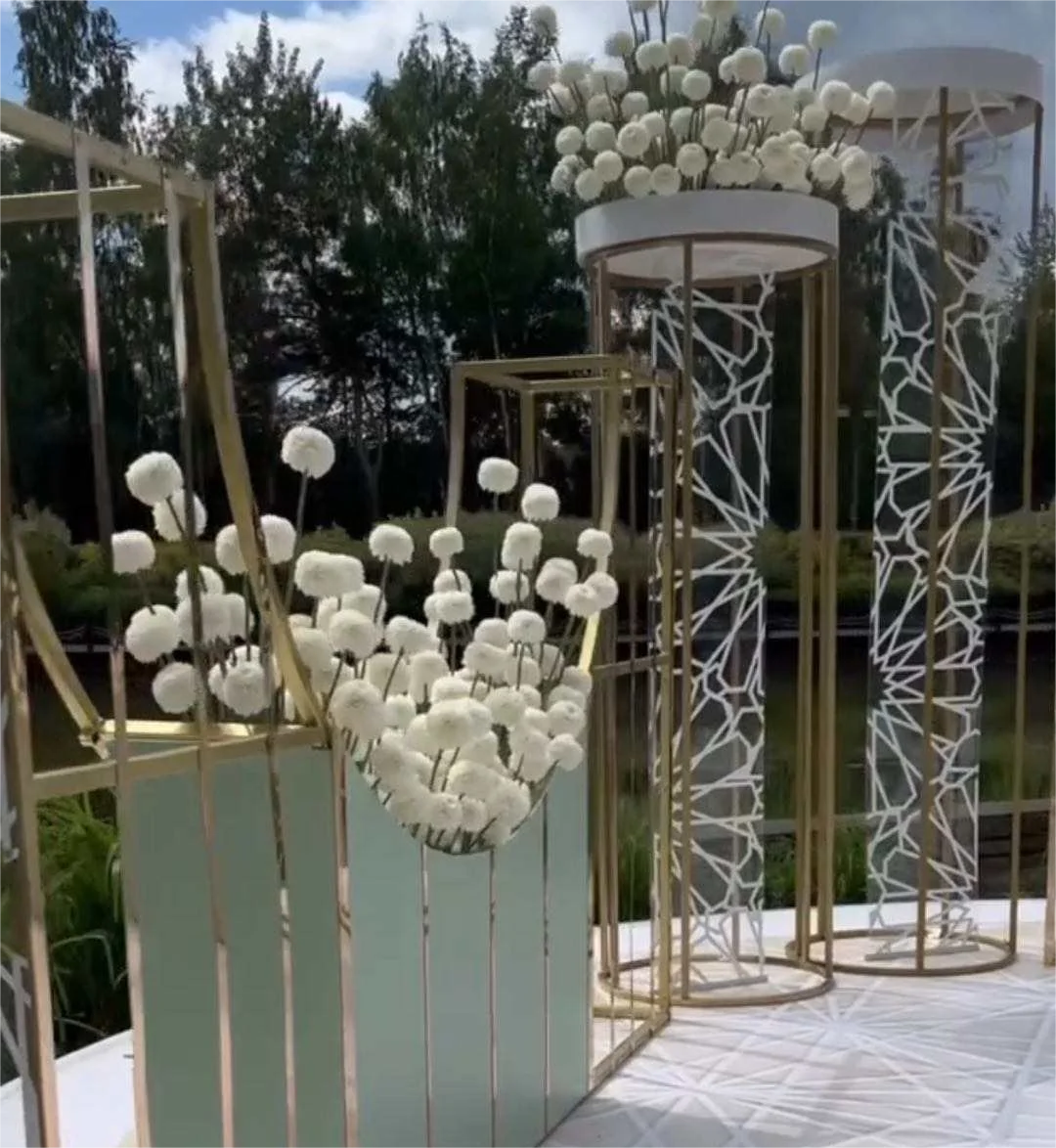 Customized Arches Stage Elegant Backdrop Center Pieces Wedding Decoration Metal Backdrop Frame Arch Flower Stand For Wedding