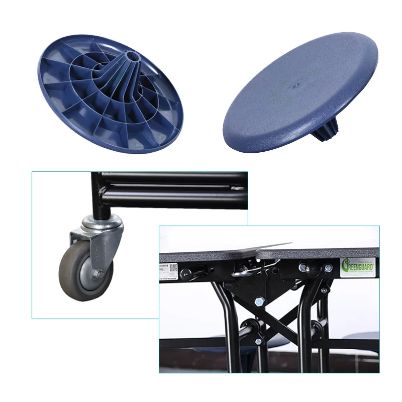 Oval shape multi seats Folding School Dining Cafeteria table