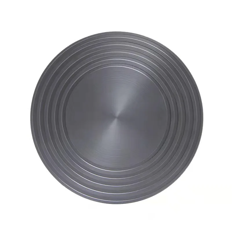 Round Aluminum Meat Fast Defrost Thawing Tray Kitchen 2 in 1 Aluminum Plate Fast Heating for Stovetop