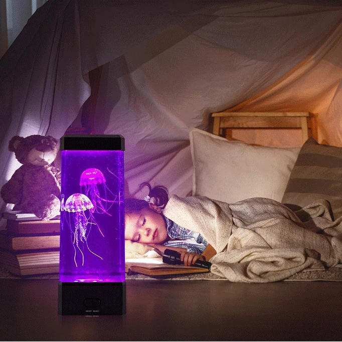 Simulation Jellyfish Aquarium  Adult Toys Creative Dynamic Gift Office Home Electronics Lava lamp Jelly fish lamp